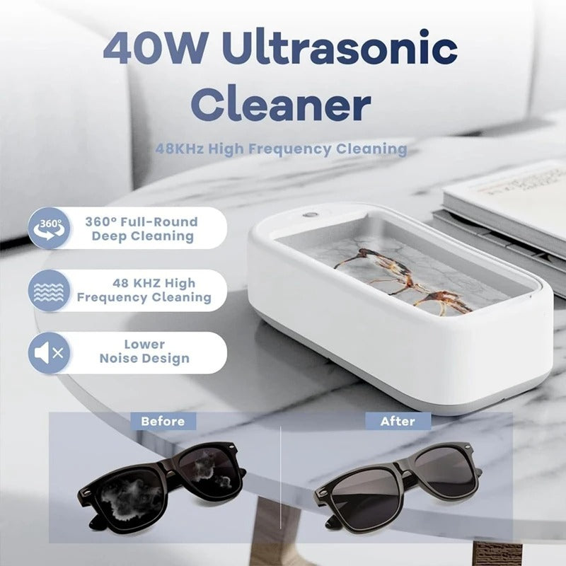 ✨ Ultrasonic Glasses Cleaner Pro with 30s Deep Clean | 3-in-1 Jewelry Cleaner⚡Portable & Waterproof🌟【Dentist-Approved】Sonic Cleaning Machine for Eyeglasses, Earrings, Necklaces ✨ Ultrasonic Glasses Cleaner Pro with 30s Deep Clean | 3-in-1 Jewelry Cleaner⚡Portable & Waterproof🌟【Dentist-Approved】Sonic Cleaning Machine for Eyeglasses, Earrings, Necklaces